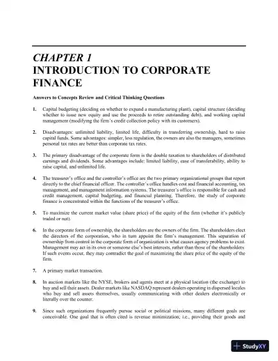 Essentials of Corporate Finance (Mcgraw-hill/Irwin Series in Finance, Insurance, and Real Estate) 9th Edition Solution Manual - Page 3 preview image