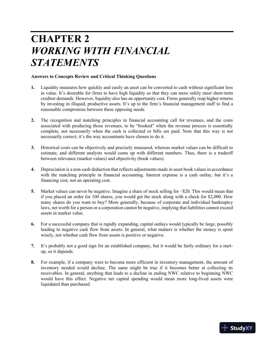 Essentials of Corporate Finance (Mcgraw-hill/Irwin Series in Finance, Insurance, and Real Estate) 9th Edition Solution Manual, page 6