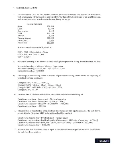 Essentials of Corporate Finance (Mcgraw-hill/Irwin Series in Finance, Insurance, and Real Estate) 9th Edition Solution Manual - Page 9 preview image