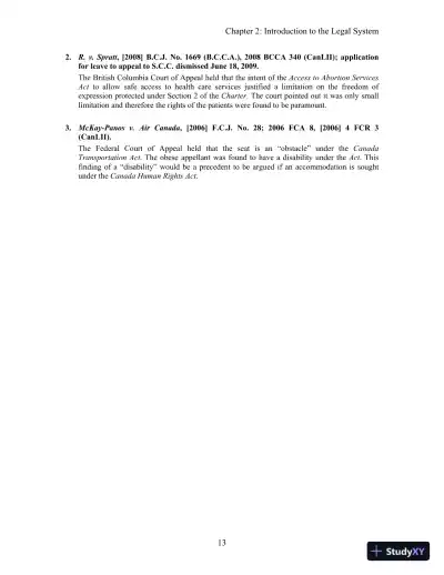 Solution Manual For Business Law in Canada, 11th Canadian Edition - Page 16 preview image