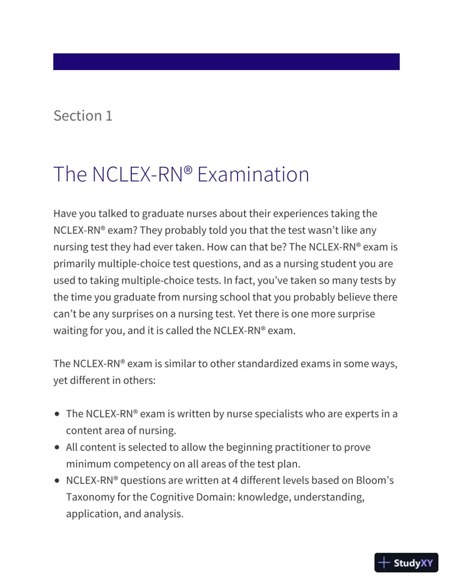 NCLEX-RN Content Review Guide: Preparation for the NCLEX-RN Examination (Kaplan Test Prep) (2020), page 12