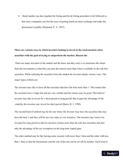 Exploring Key Concepts In Corporate Finance: Gearing, Risk Management, Capital Structure, And Stock Market Efficiency - Page 6 preview image