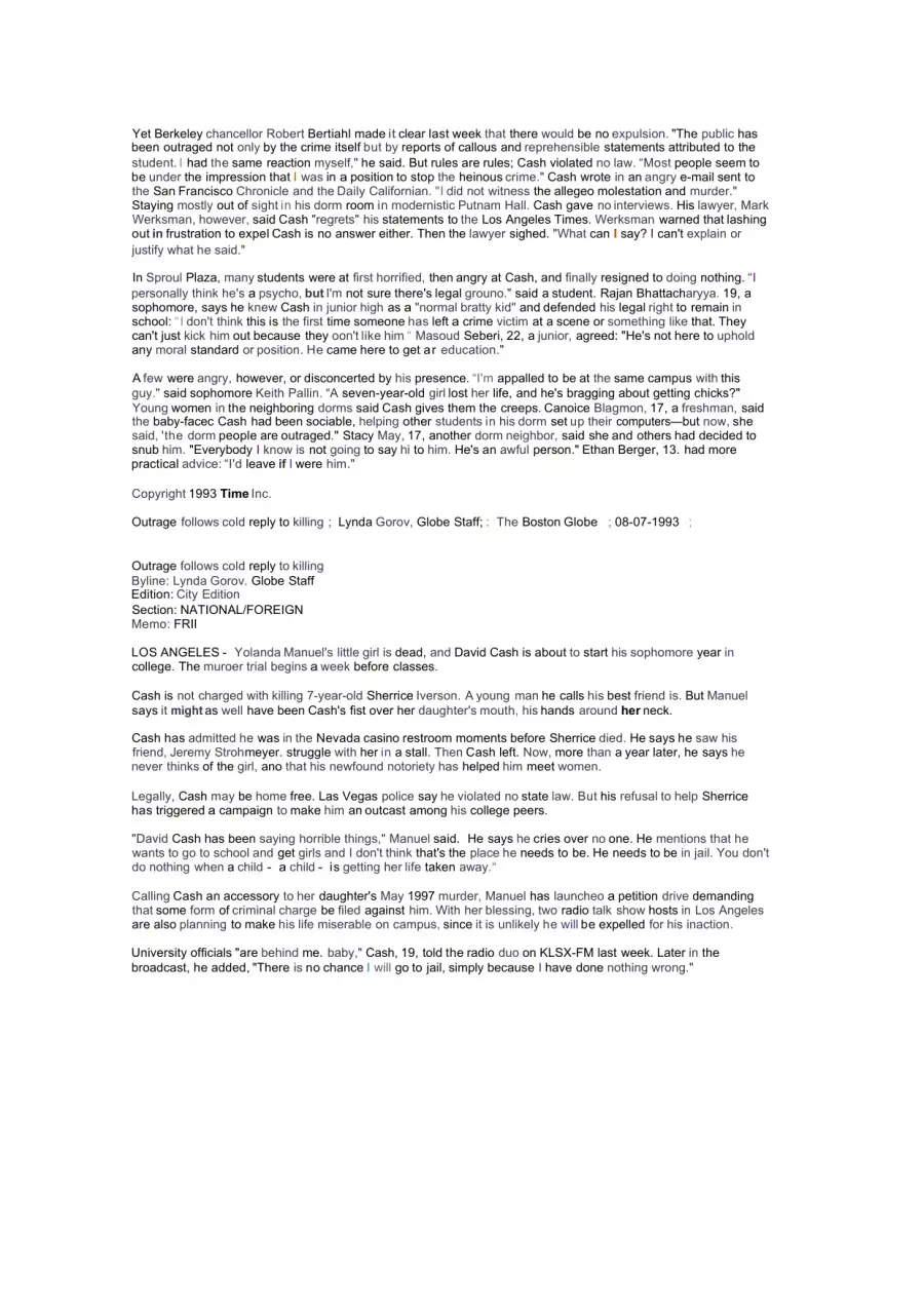 Sherrice Iverson Case, page 2