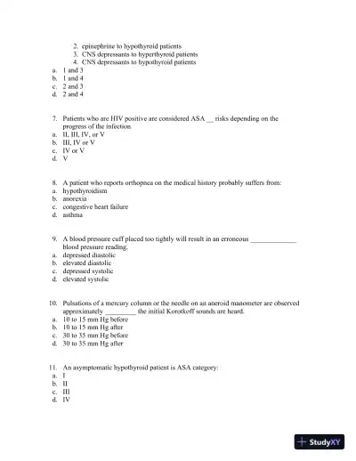 Medical Emergencies in the Dental Office 6th Edition Test Bank - Page 5 preview image