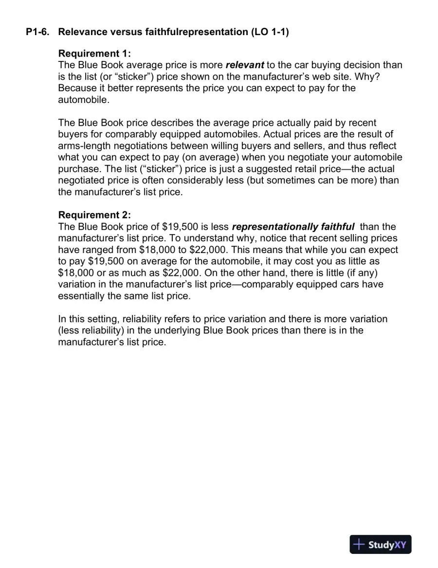 Financial Reporting And Analysis, 7th Edition Solution Manual, page 11