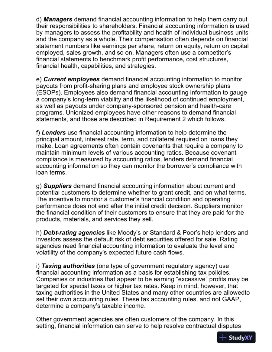 Financial Reporting And Analysis, 7th Edition Solution Manual, page 3