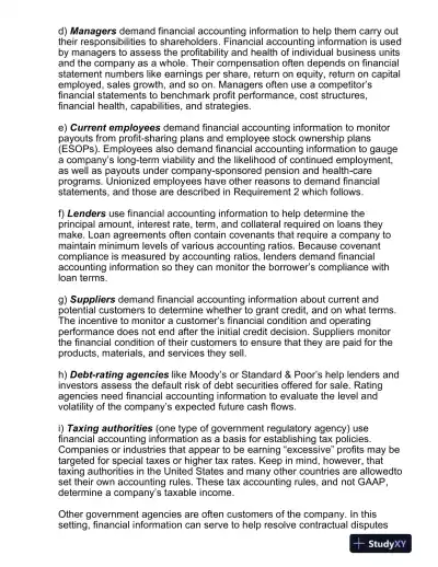 Financial Reporting And Analysis, 7th Edition Solution Manual - Page 3 preview image