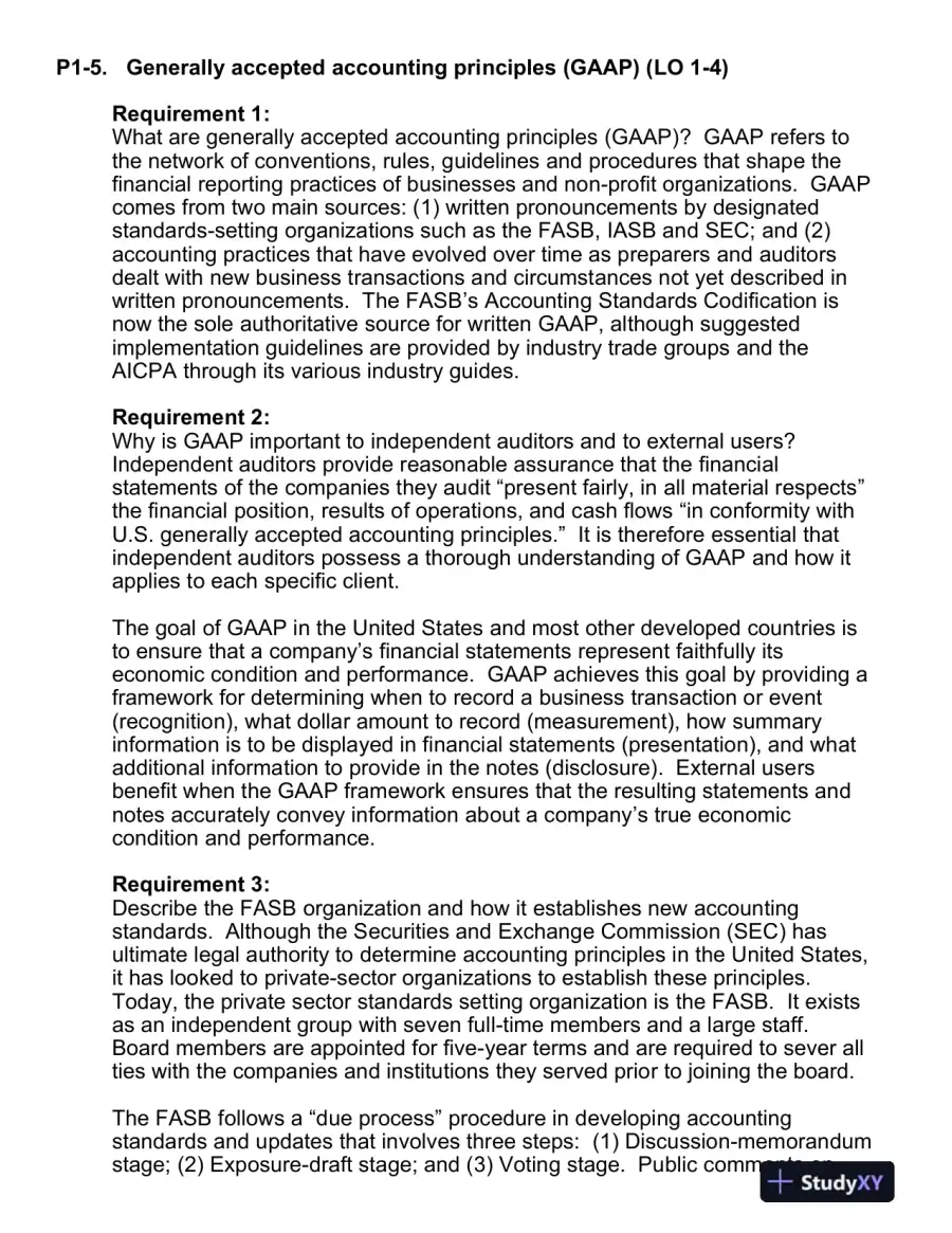 Financial Reporting And Analysis, 7th Edition Solution Manual, page 9