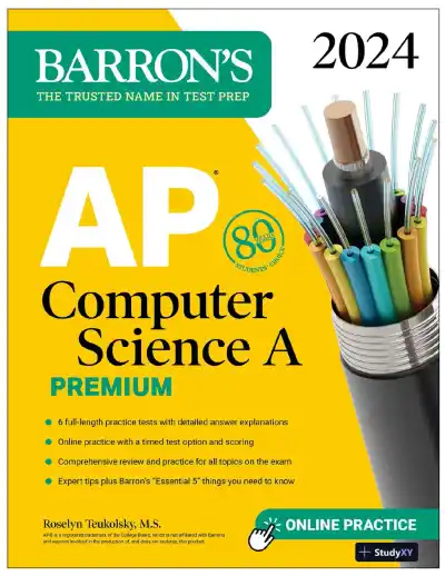 AP Computer Science A Premium, 2024: 6 Practice Tests + Comprehensive Review (2024) - Page 1 preview image