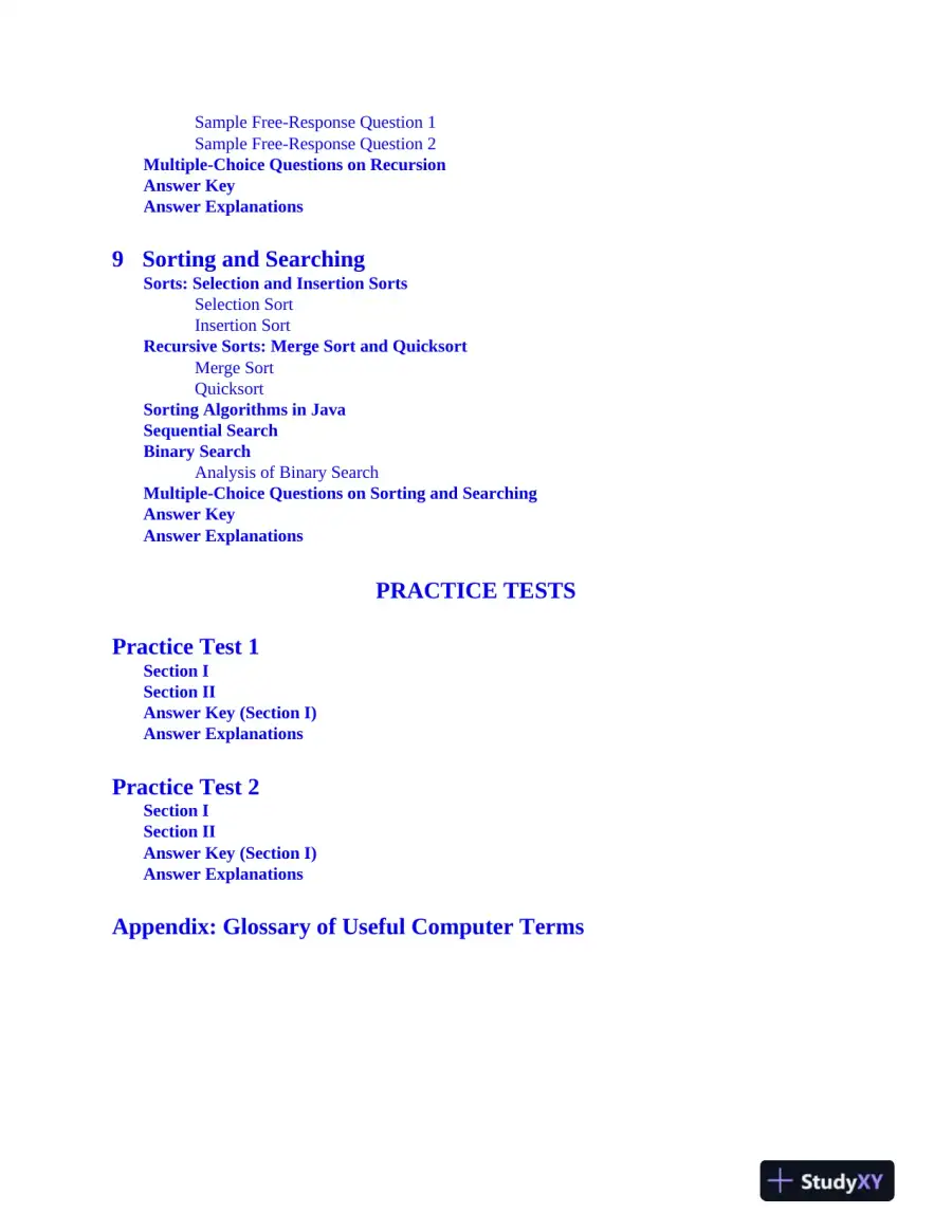 AP Computer Science A Premium, 2024: 6 Practice Tests + Comprehensive Review (2024), page 12