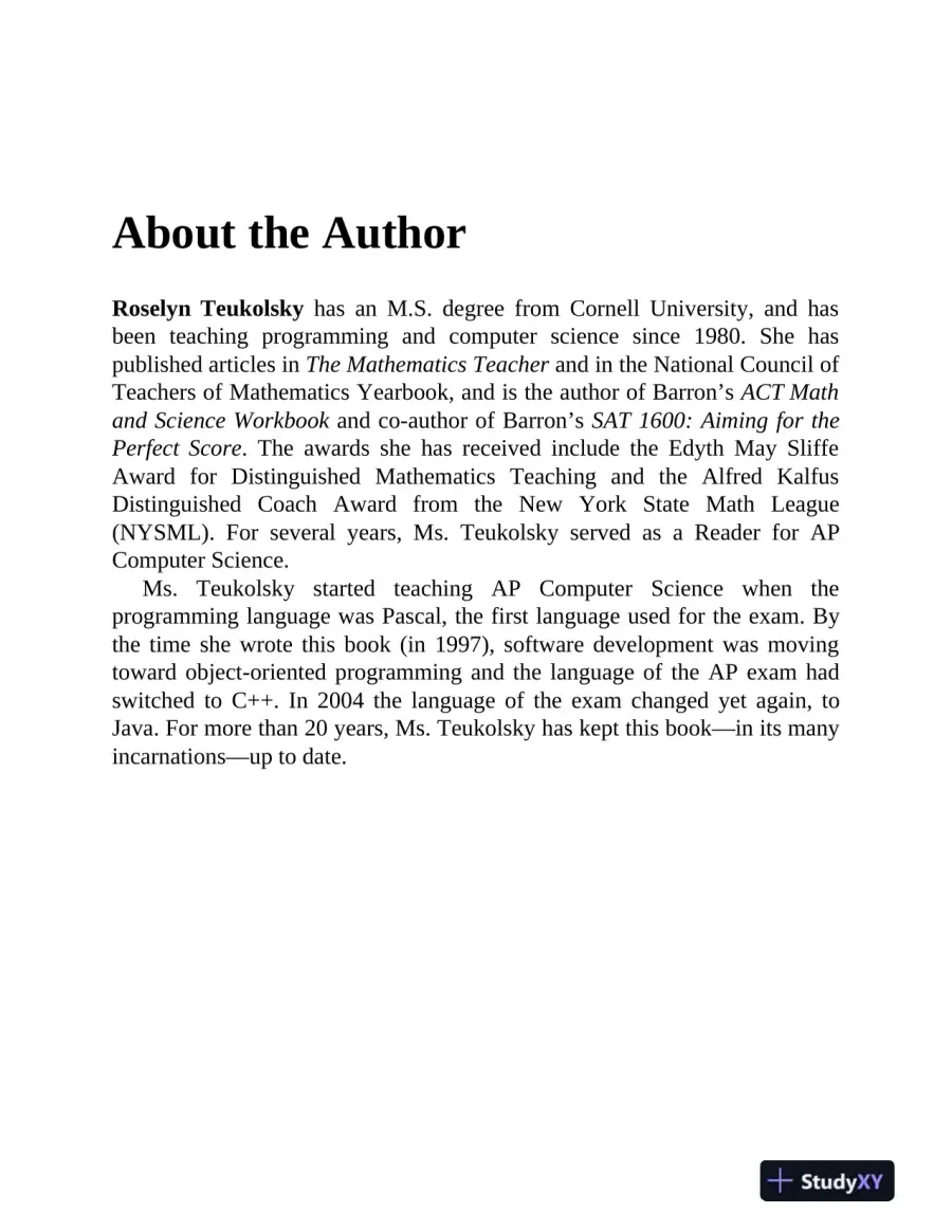 AP Computer Science A Premium, 2024: 6 Practice Tests + Comprehensive Review (2024), page 7