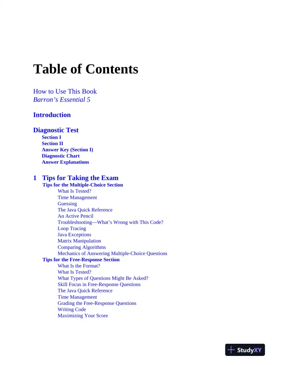 AP Computer Science A Premium, 2024: 6 Practice Tests + Comprehensive Review (2024), page 8