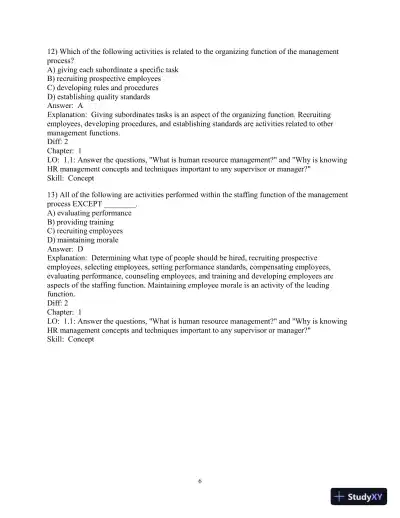 Test Bank for Fundamentals of Human Resource Management, 5th Edition - Page 8 preview image