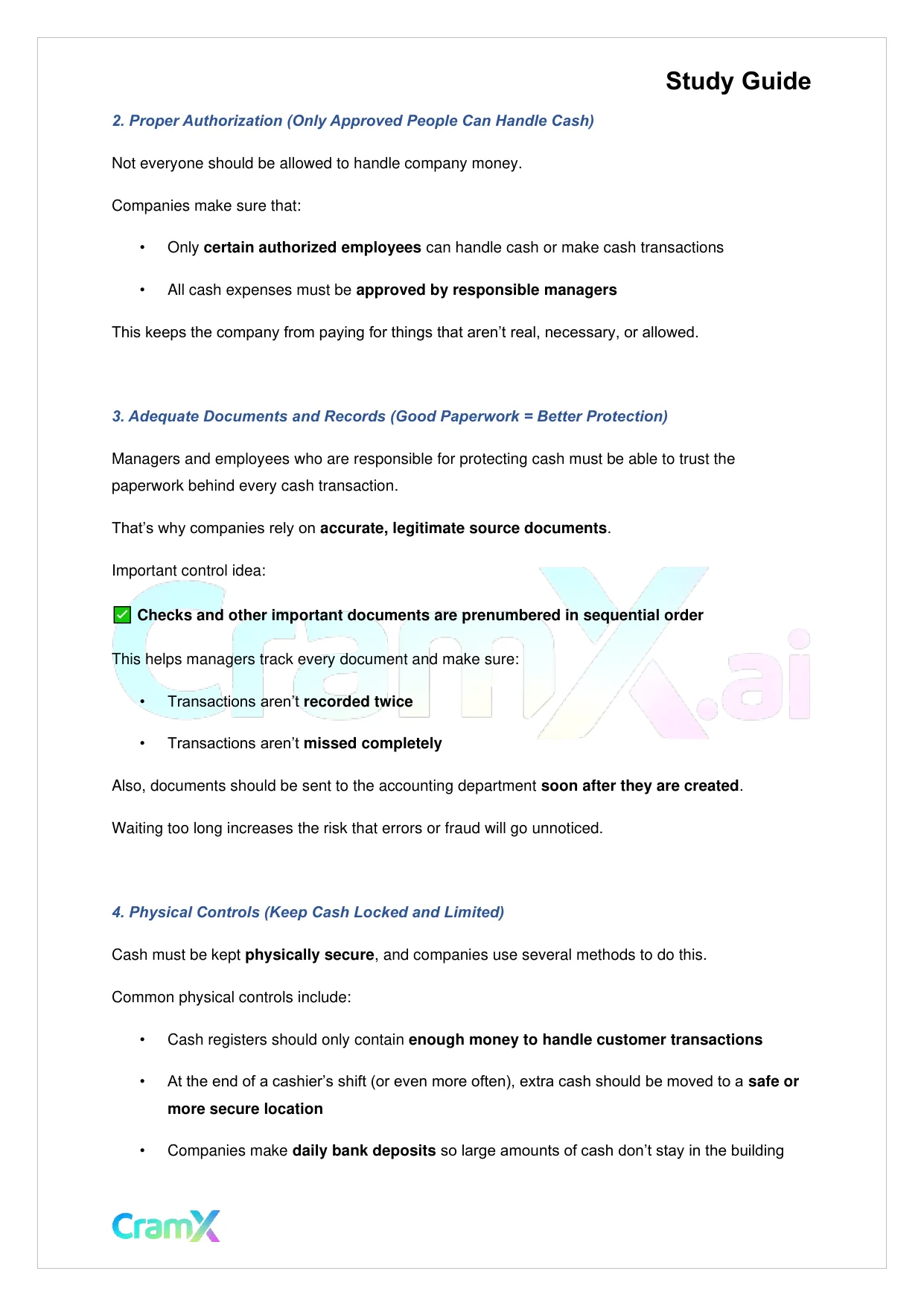 Accounting Principles I – Cash - Page 3 preview image