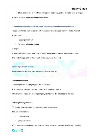 Accounting Principles I – Cash - Page 4 preview image