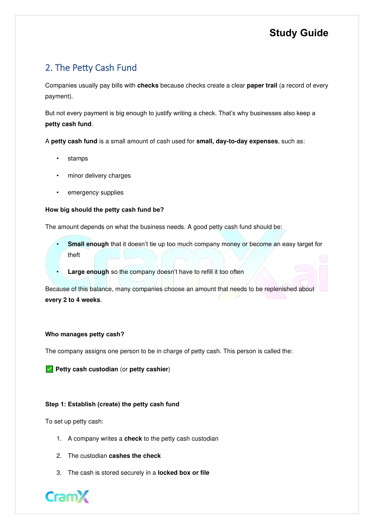 Accounting Principles I – Cash - Page 5 preview image