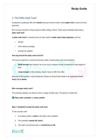 Accounting Principles I – Cash - Page 5 preview image
