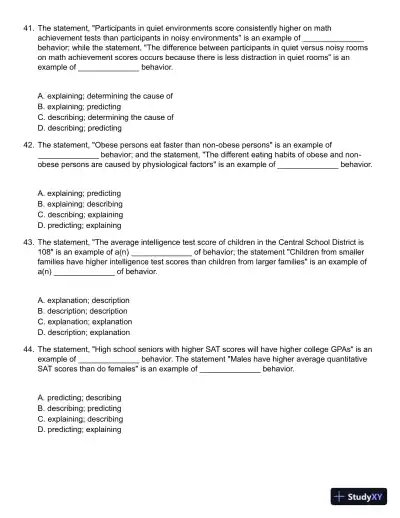 Methods in Behavioral Research 11th Edition Test Bank - Page 10 preview image