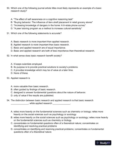 Methods in Behavioral Research 11th Edition Test Bank - Page 12 preview image