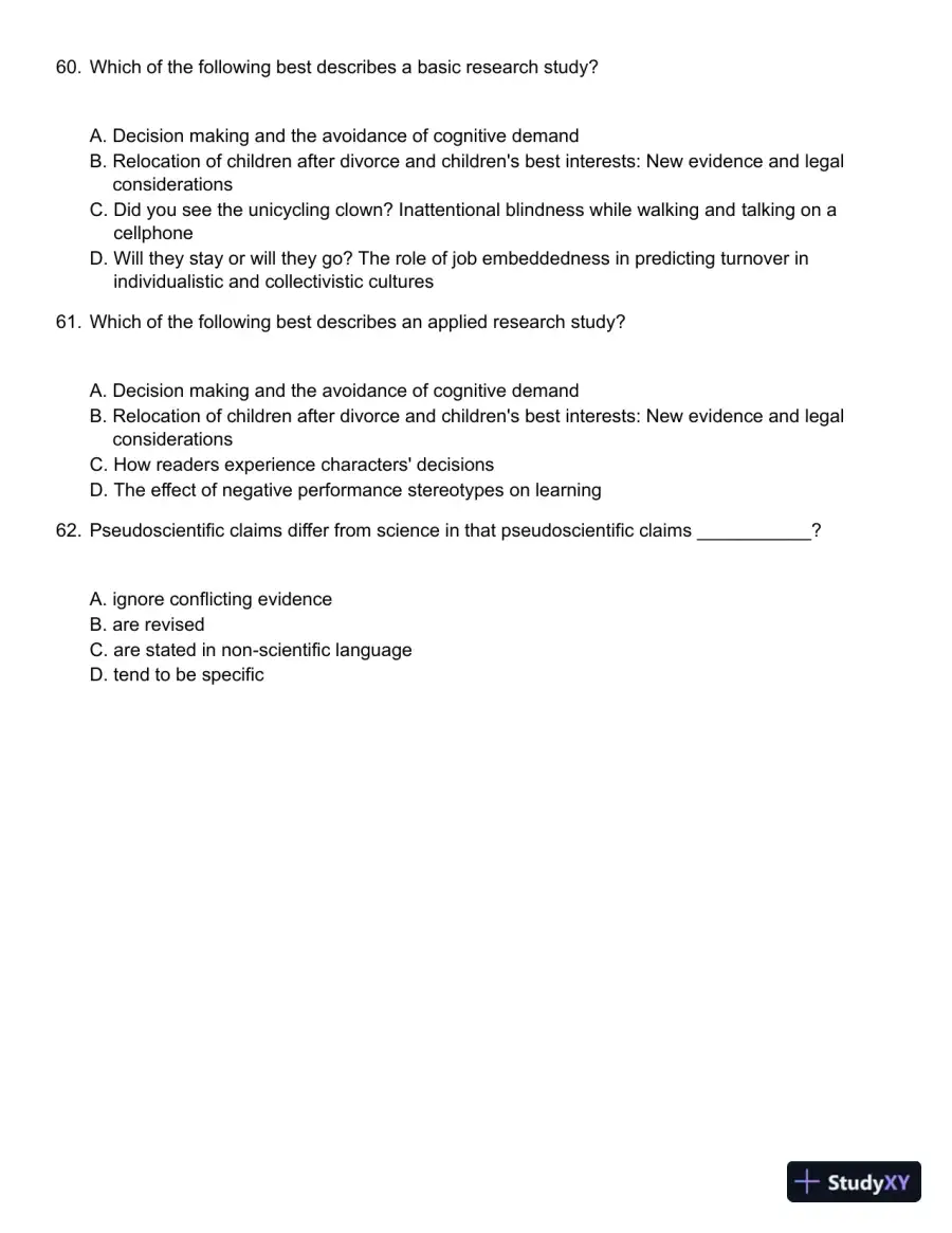 Methods in Behavioral Research 11th Edition Test Bank, page 14
