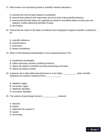 Methods in Behavioral Research 11th Edition Test Bank - Page 6 preview image