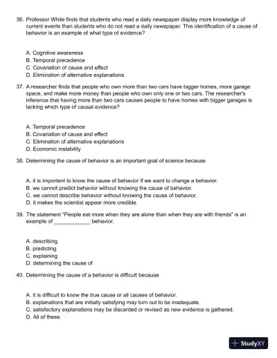 Methods in Behavioral Research 11th Edition Test Bank - Page 9 preview image