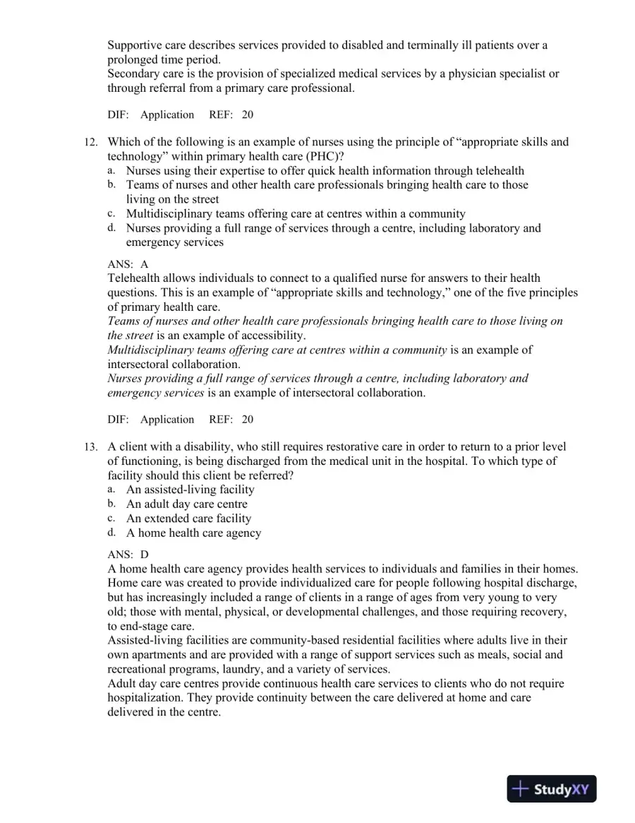 Canadian Fundamentals of Nursing 4th Edition Test Bank, page 12