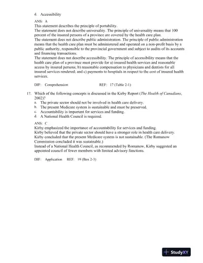 Canadian Fundamentals of Nursing 4th Edition Test Bank - Page 14 preview image