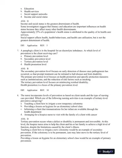 Canadian Fundamentals of Nursing 4th Edition Test Bank - Page 4 preview image