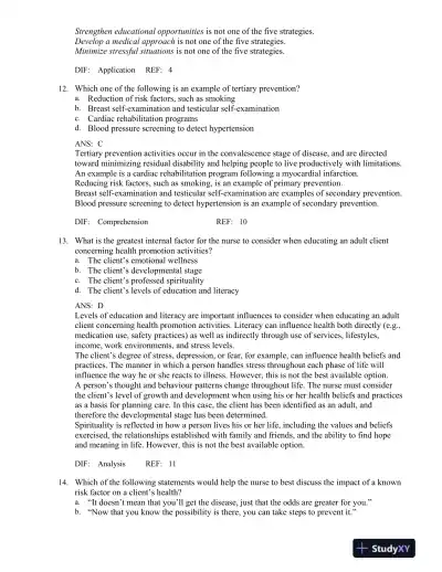 Canadian Fundamentals of Nursing 4th Edition Test Bank - Page 6 preview image