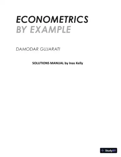 Solution Manual for Econometrics by Example, 2nd Edition - Page 1 preview image