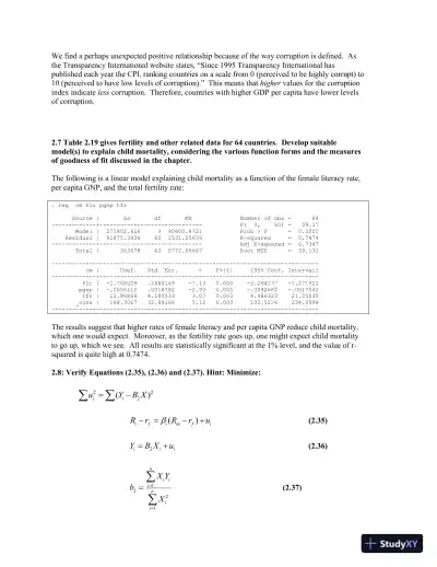 Solution Manual for Econometrics by Example, 2nd Edition - Page 15 preview image
