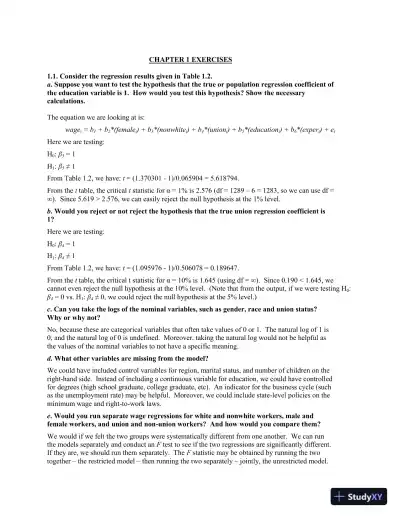 Solution Manual for Econometrics by Example, 2nd Edition - Page 3 preview image