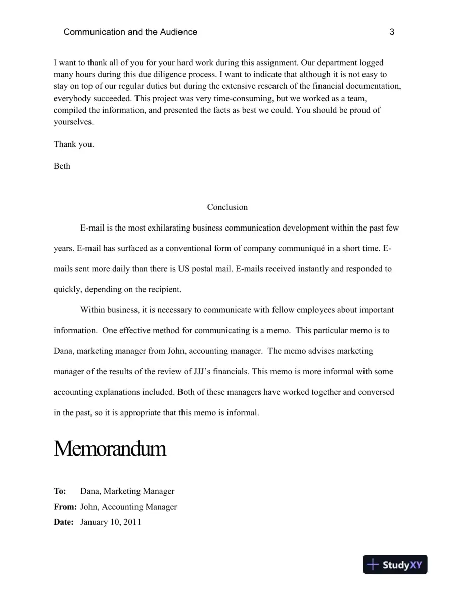 BCOM/230 Business Communication for Accountants: Communication and the Audience, page 4