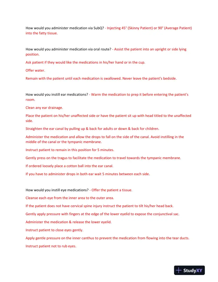 HESI Pharmacology Final Exam With Answers (156 Solved Questions), page 3