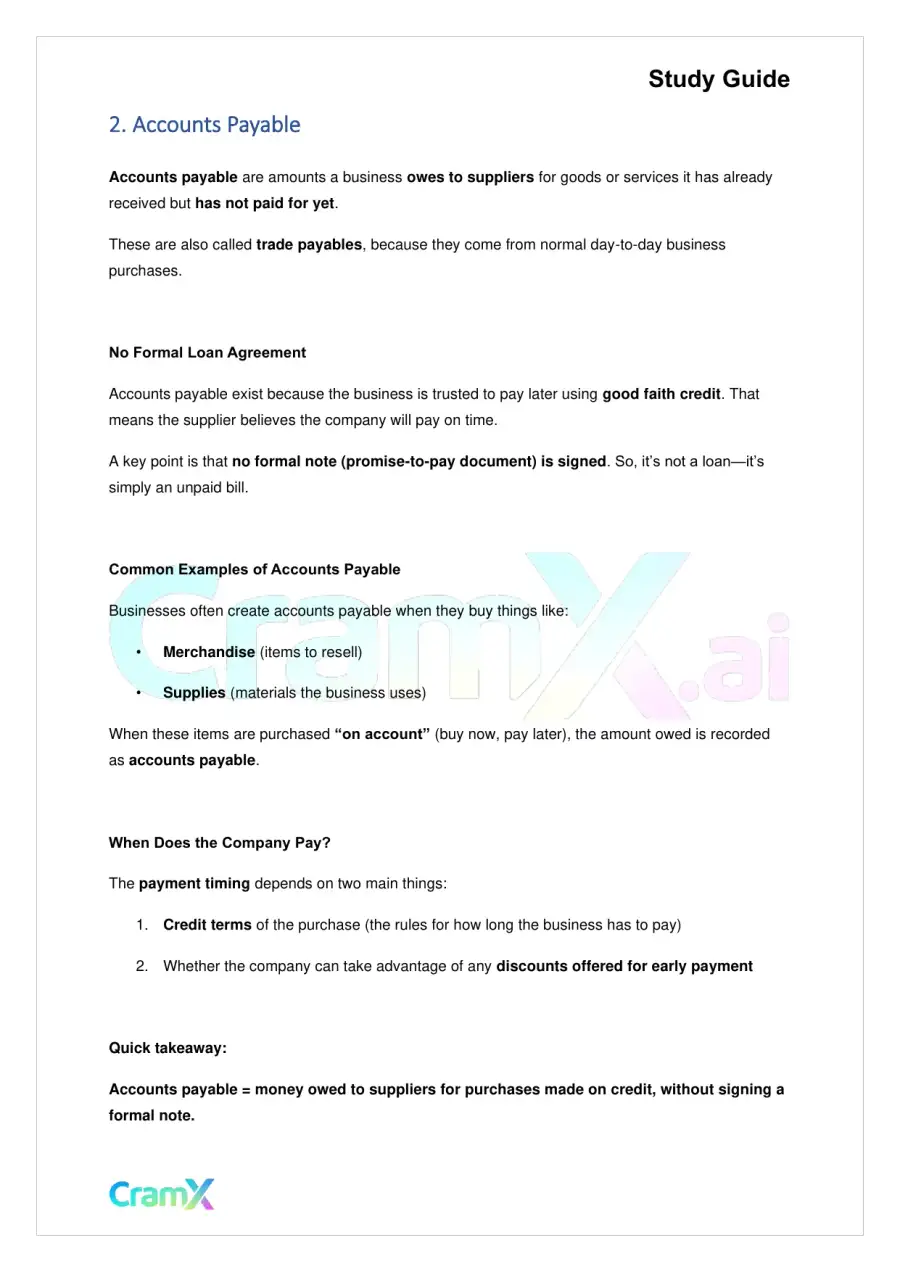 Accounting Principles II – Current Liabilities, page 2