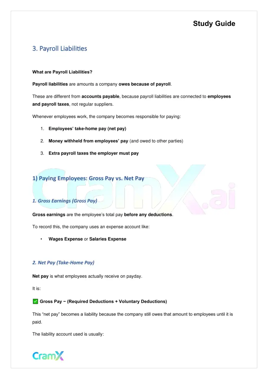 Accounting Principles II – Current Liabilities, page 3