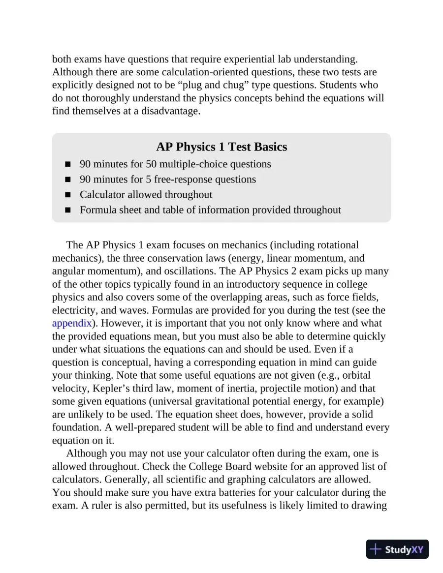 AP Physics 1 Premium, 2023: 4 Practice Tests + Comprehensive Review + Online Practice (2022), page 16