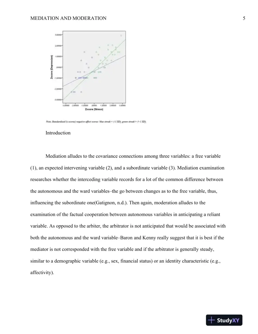 Anxiety, Affect, Self-Esteem, and Stress: Mediation and Moderation Effects on Depression, page 6