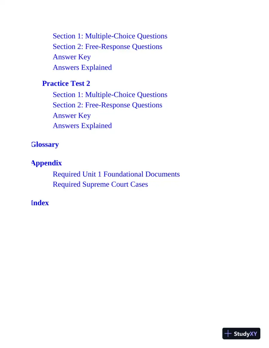 AP US Government and Politics Premium: With 5 Practice Tests (2020), page 12