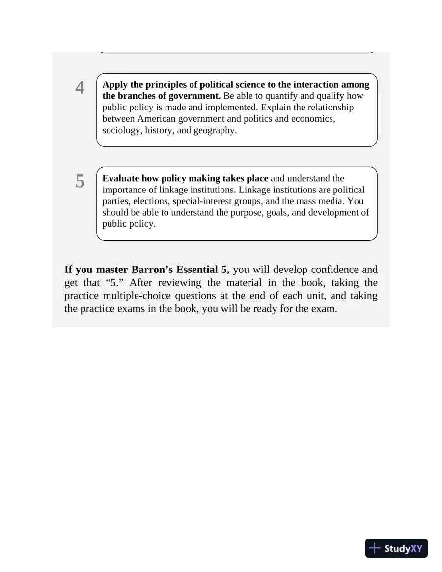 AP US Government and Politics Premium: With 5 Practice Tests (2020), page 14