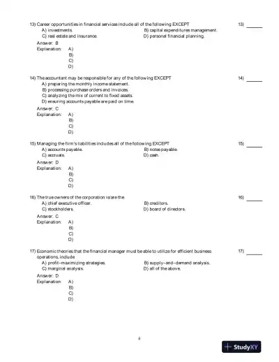 Principles Of Corporate Finance, Second Canadian Edition Test Bank - Page 5 preview image