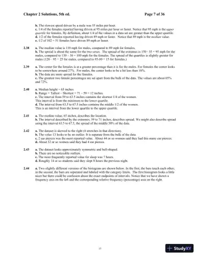 Solution Manual For Mind On Statistics, 5th Edition - Page 16 preview image