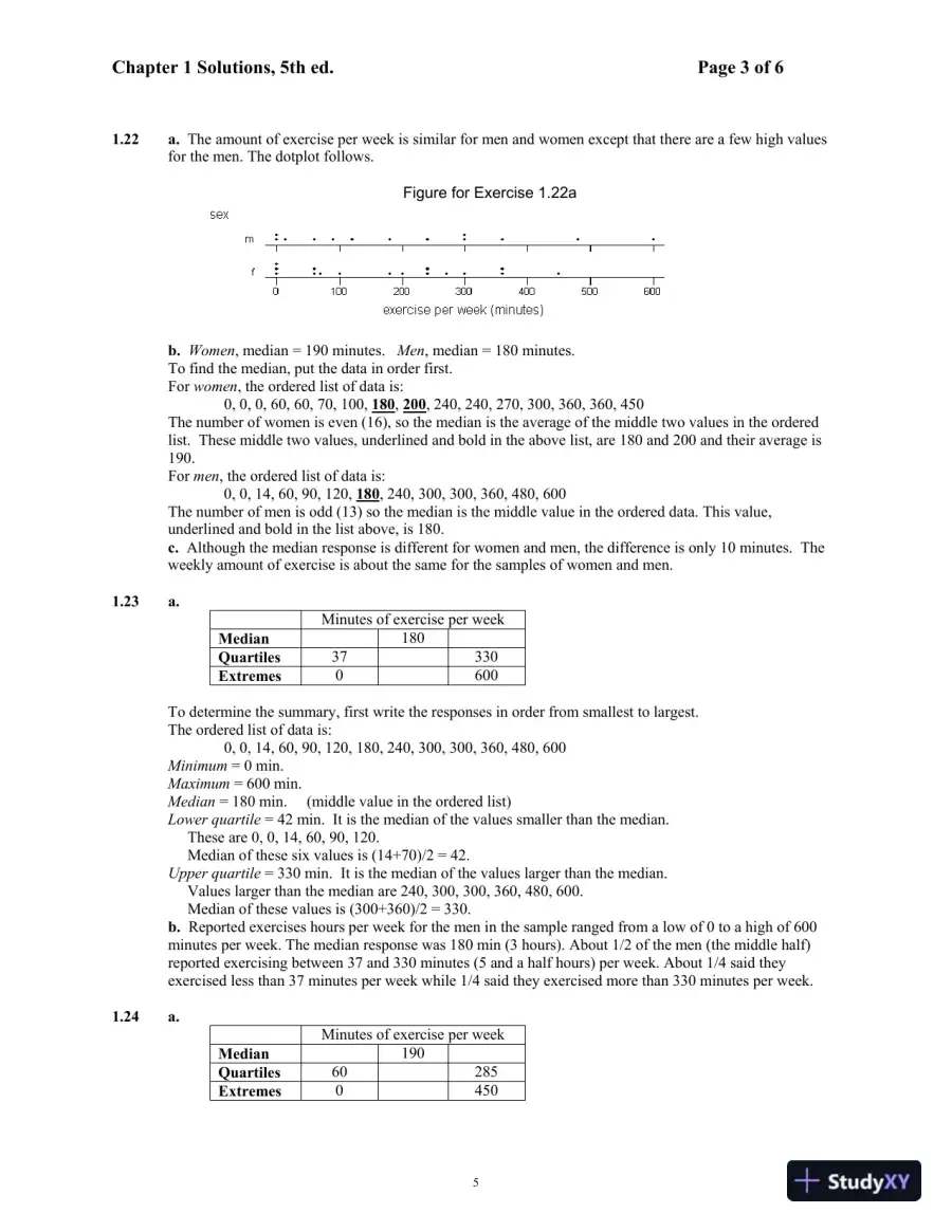 Solution Manual For Mind On Statistics, 5th Edition, page 6
