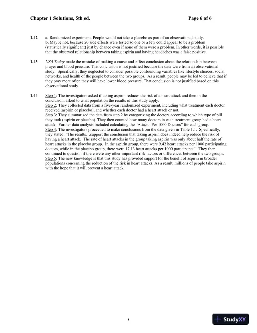 Solution Manual For Mind On Statistics, 5th Edition, page 9