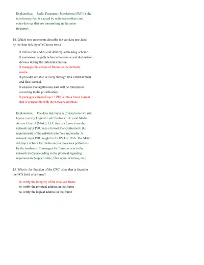 CCNA 1 v7 Modules 4 to 7 Ethernet Concepts Exam An - Page 7 preview image