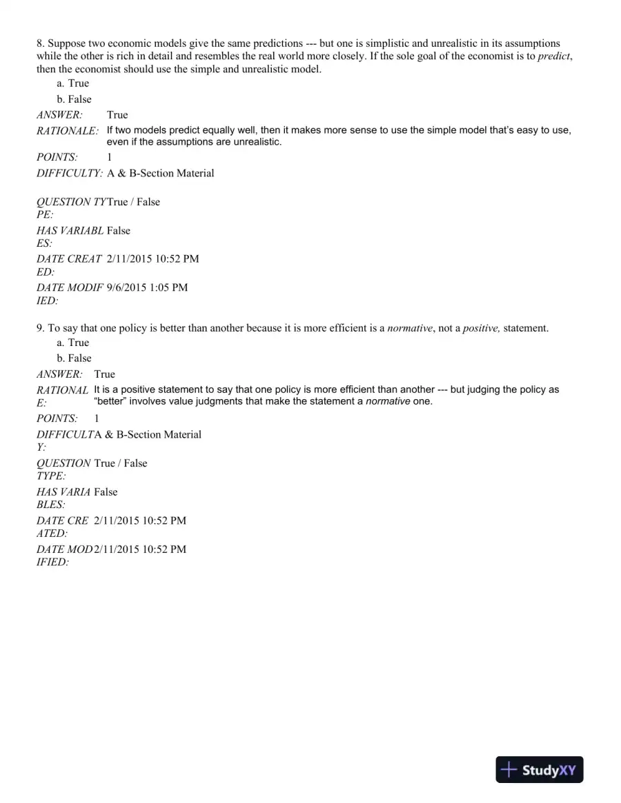 Microeconomics: An Intuitive Approach with Calculus 2nd Edition Test Bank, page 6