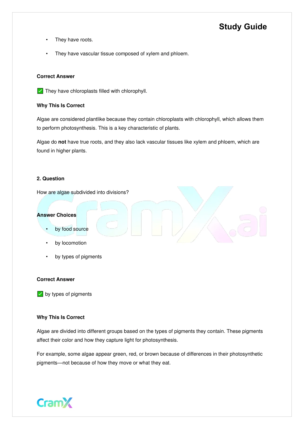 Biology - Protista - Page 4 preview image