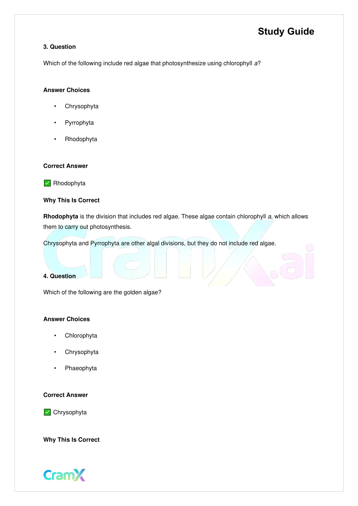 Biology - Protista - Page 5 preview image