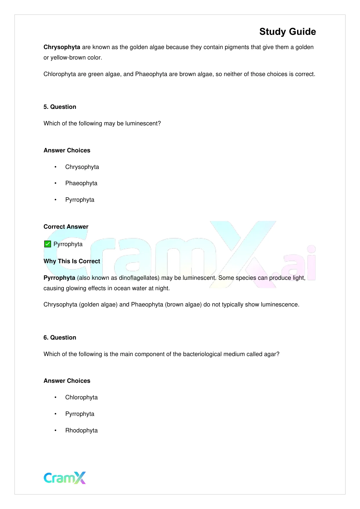 Biology - Protista - Page 6 preview image